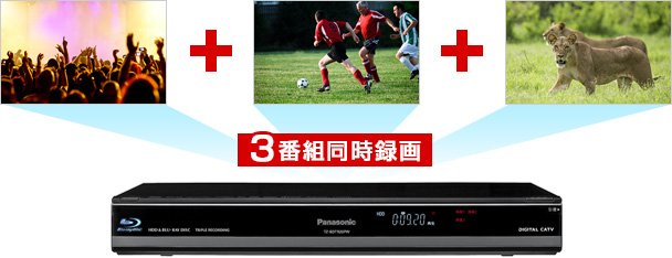 トリプルチューナー内蔵